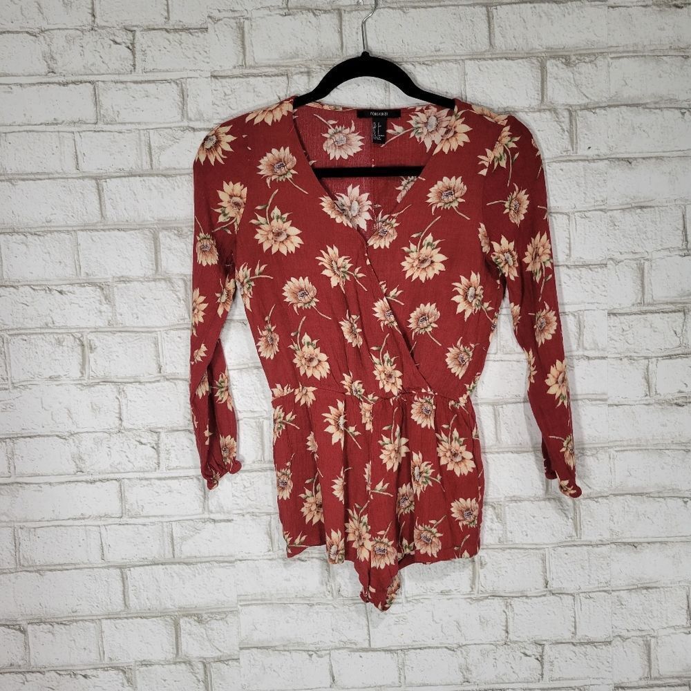 Forever‎ 21 sunflower romper